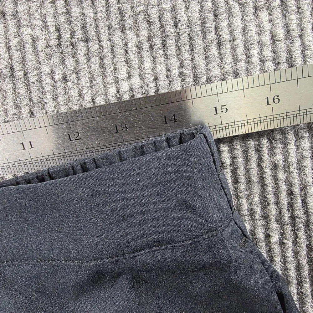 Banana Republic Mens Performance Tech Pants Black Elastic Waist Tapered Size 30